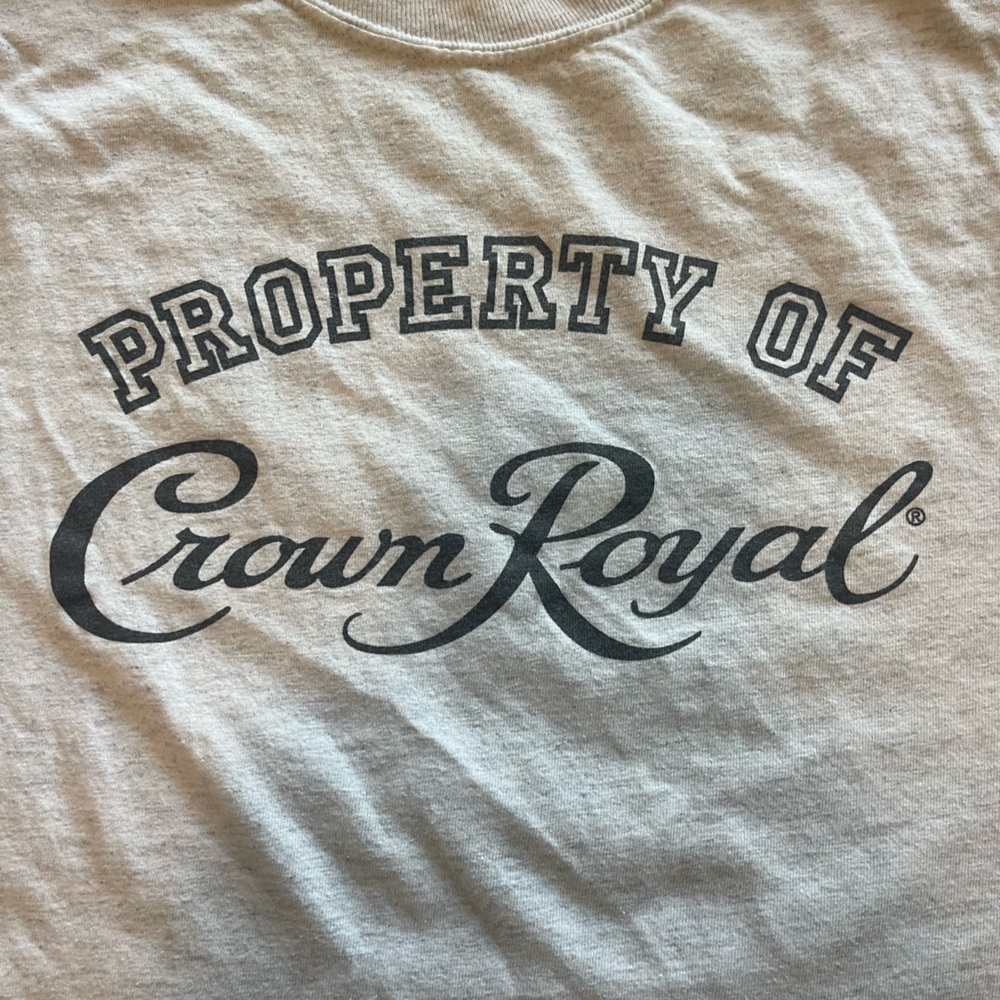 Crown Royal gray cotton t-shirt XL